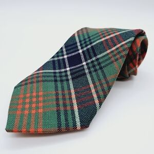 WILSON | 100% new wool vintage Scottish plaid neck tie